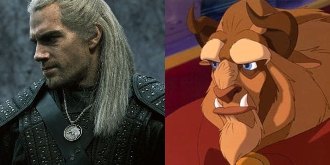 Geralt of Rivia The Witcher Disney Counterpart The Beast