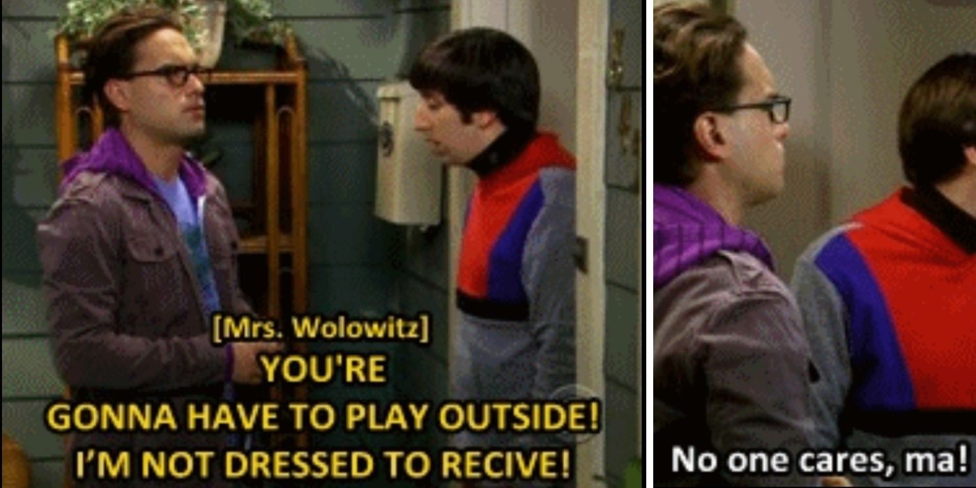 howard arguing with his mom through the door - tbbt
