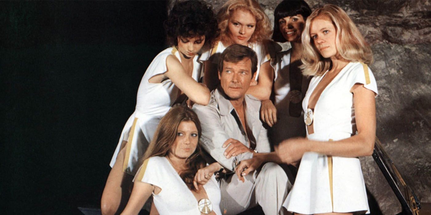 james bond with bond girls