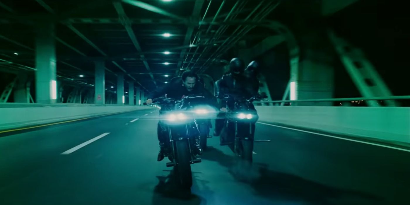 john wick 3 motorcycle chase