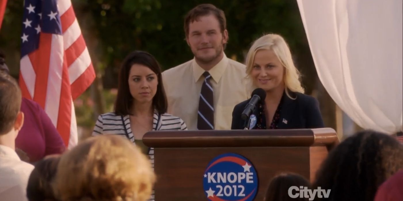 leslie knopes election in season four of parks and rec