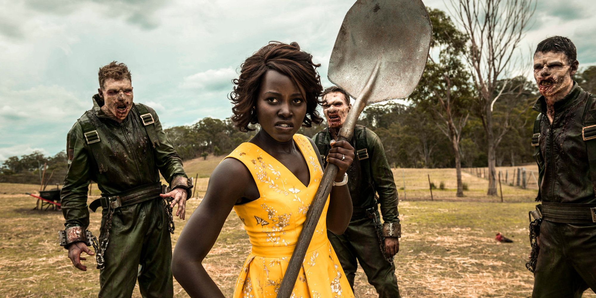 Zombies and Lupita Nyong'o in Little Monsters
