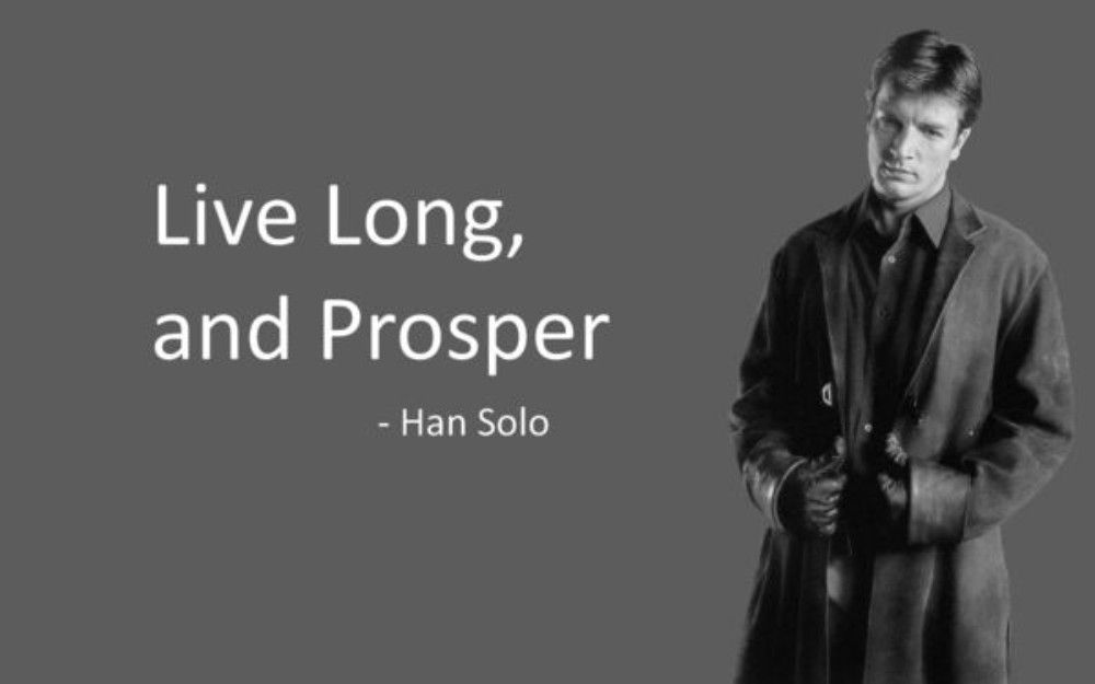 Star Trek Spock Mal Firefly Star Wars Han Solo crossover meme