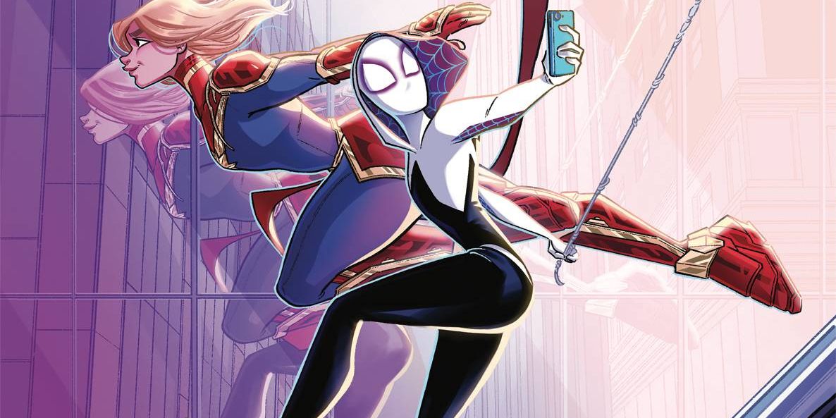 Captain Marvel & Spider-Gwen Are Teaming Up in New Comic Captain Marvel & Spider-Gwen Are Teaming Up in New Comic