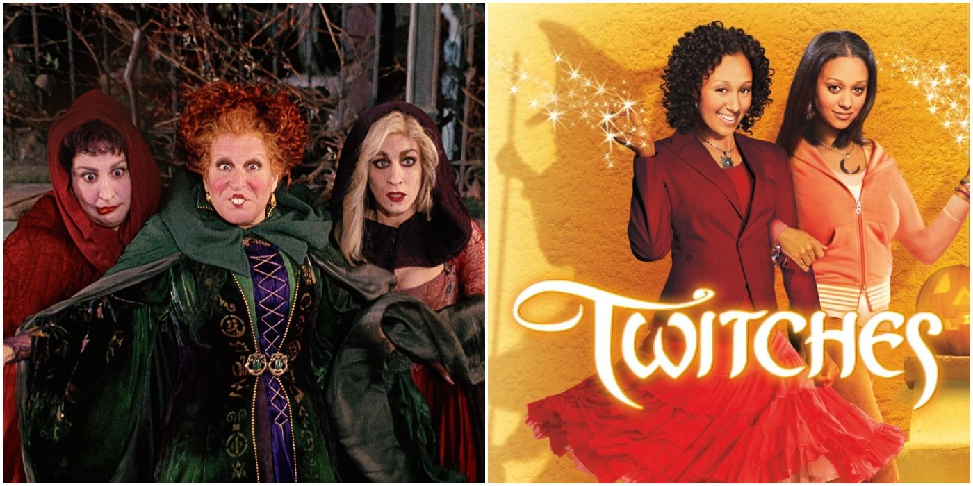 hocus pocus witches next to twitches tia and tamera