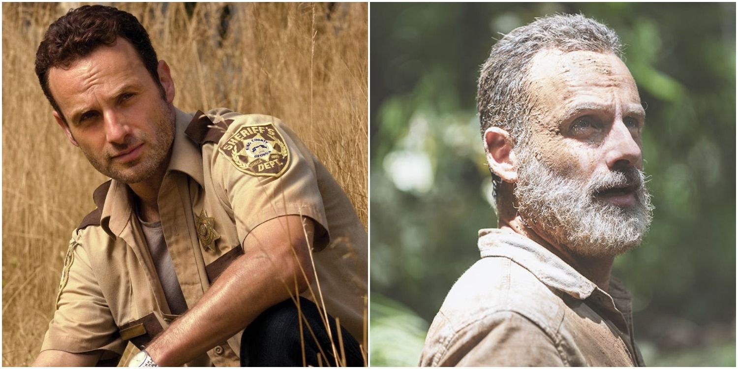 rick grimes young old walking dead