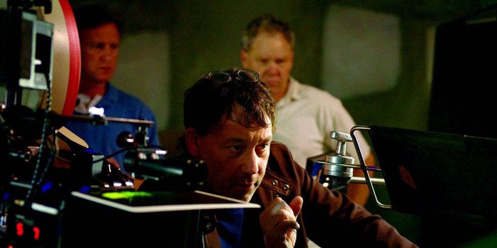Sam Raimi on set of Drag Me To Hell
