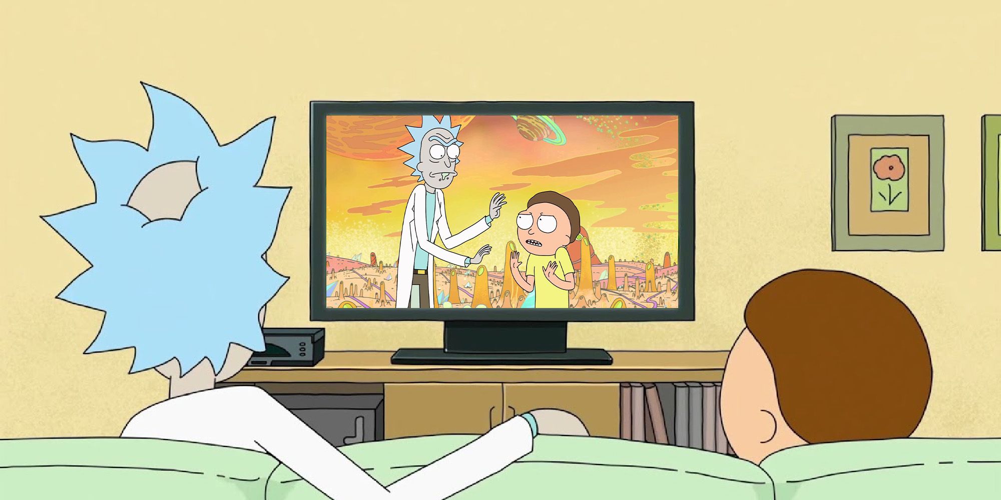 rick and morty watching rick and morty