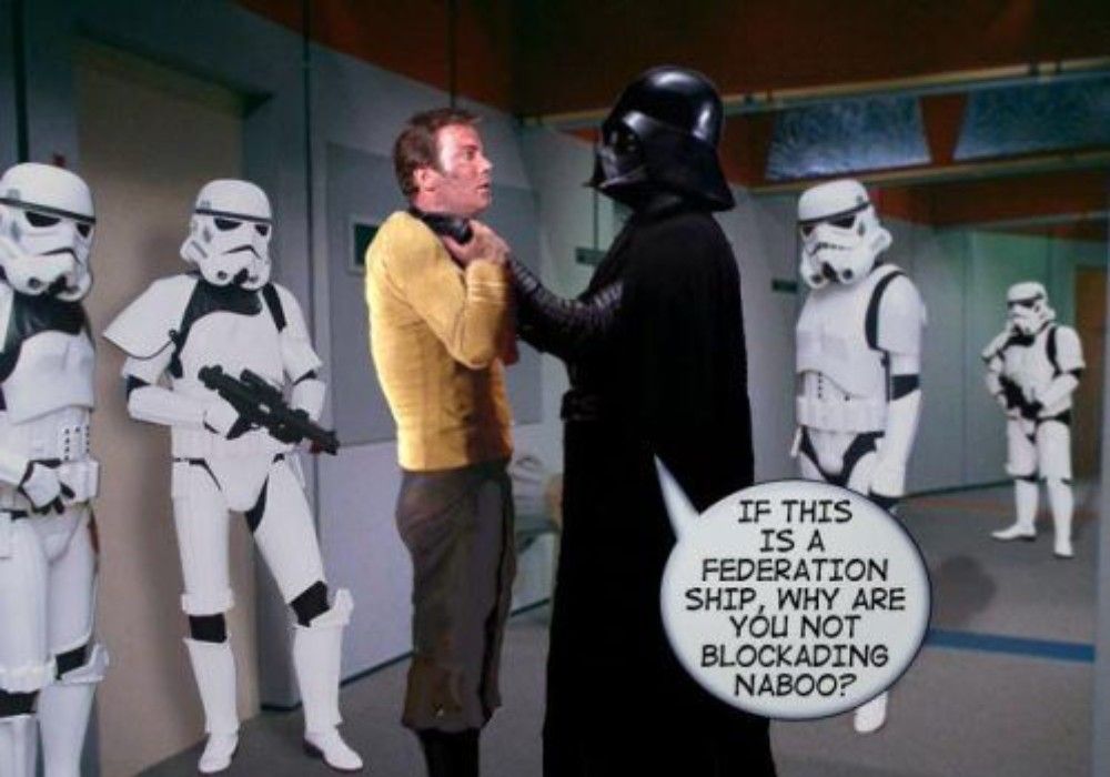 Star Wars Star Trek Darth Vader Rebel Federation meme