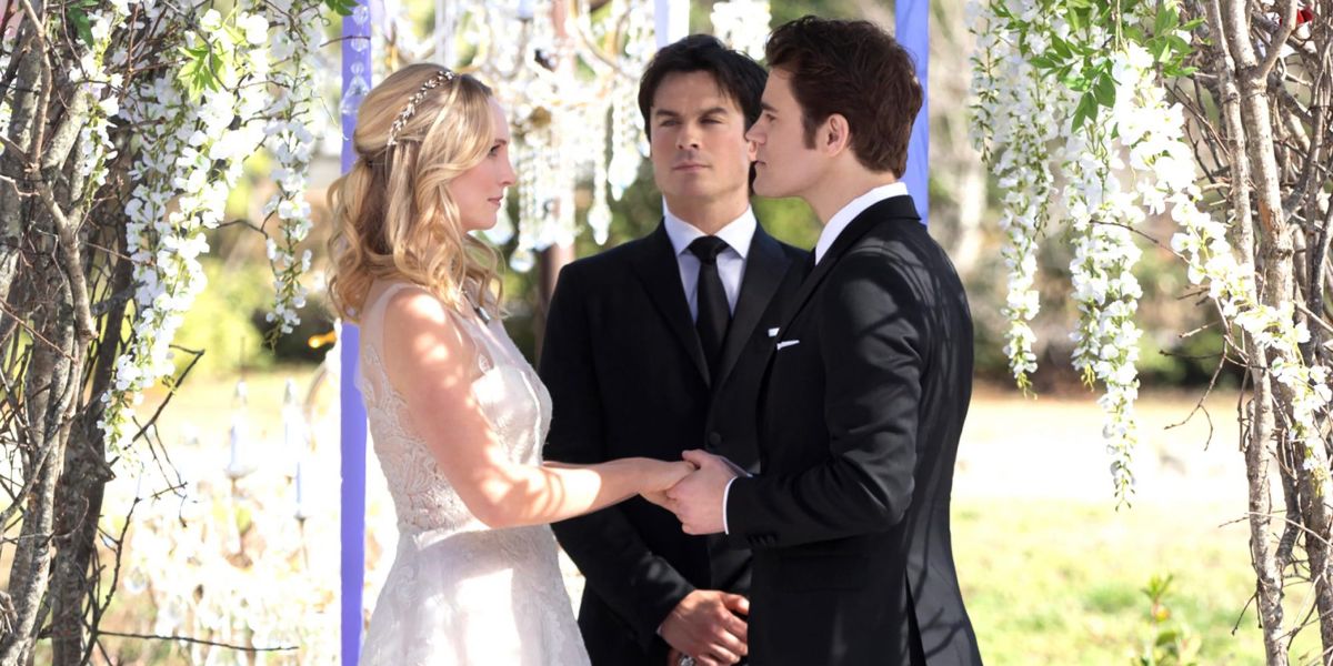 Caroline and Stefan married in season 8 of The Vampire Diaries