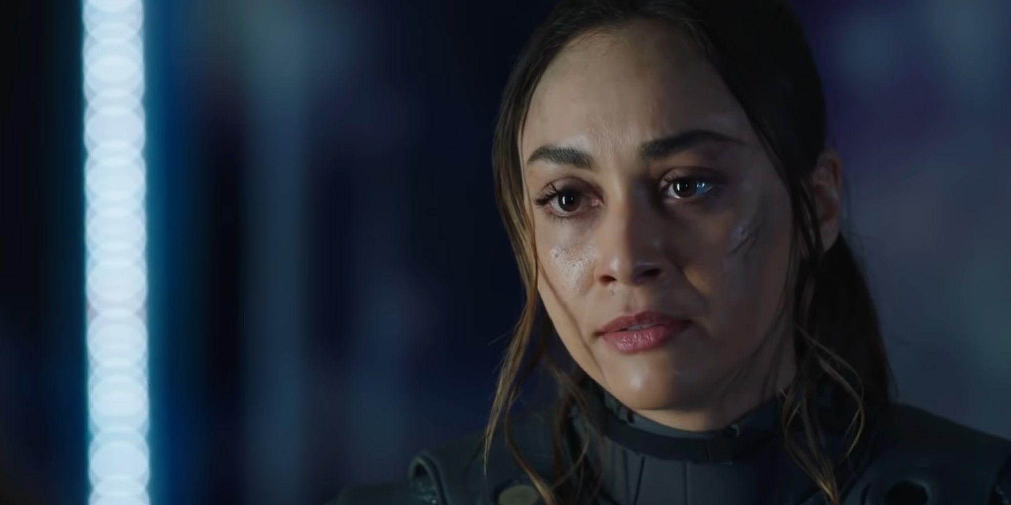 Raven appears upset in The 100 series finale