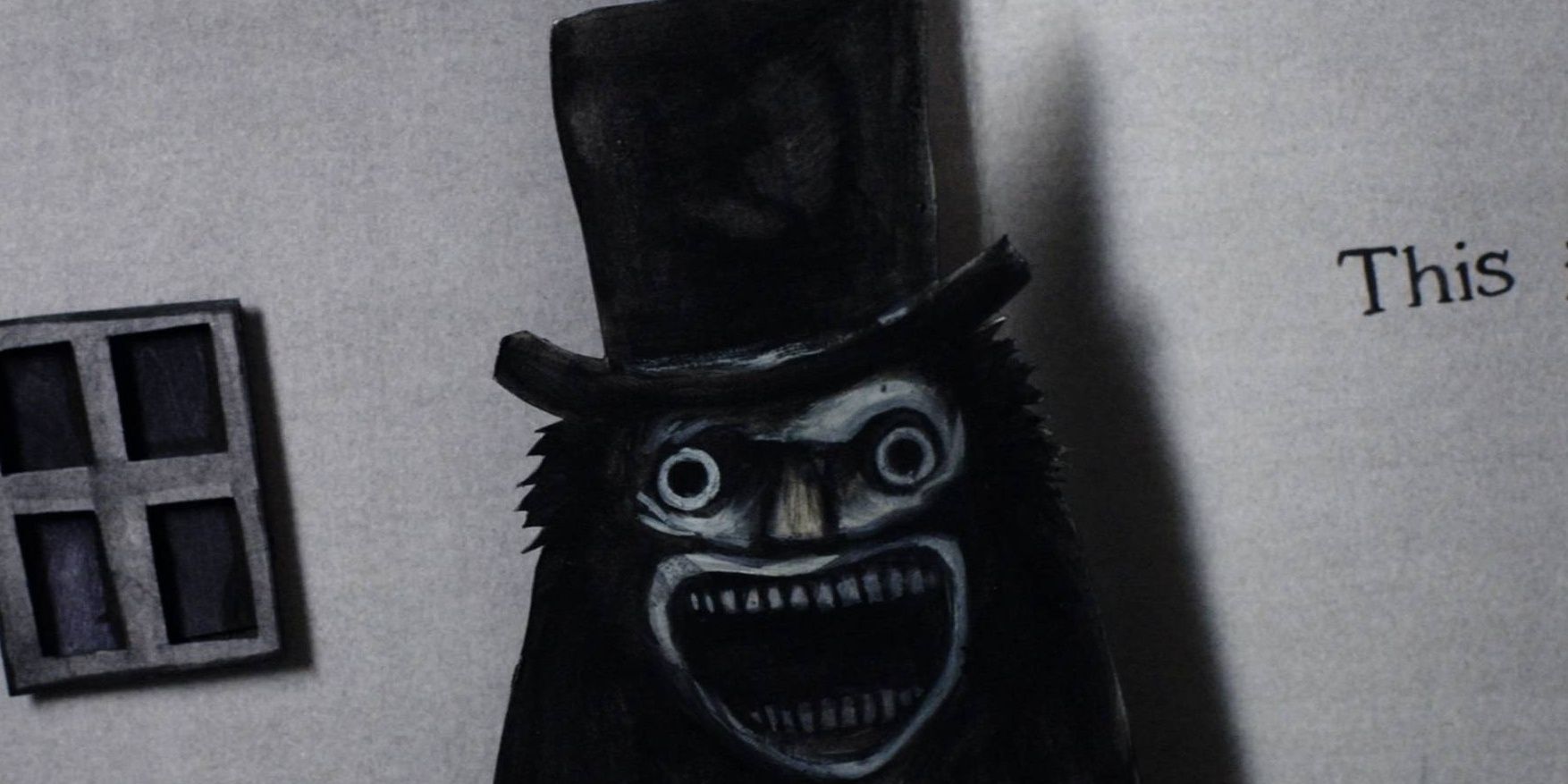 A pop up image of The Babadook