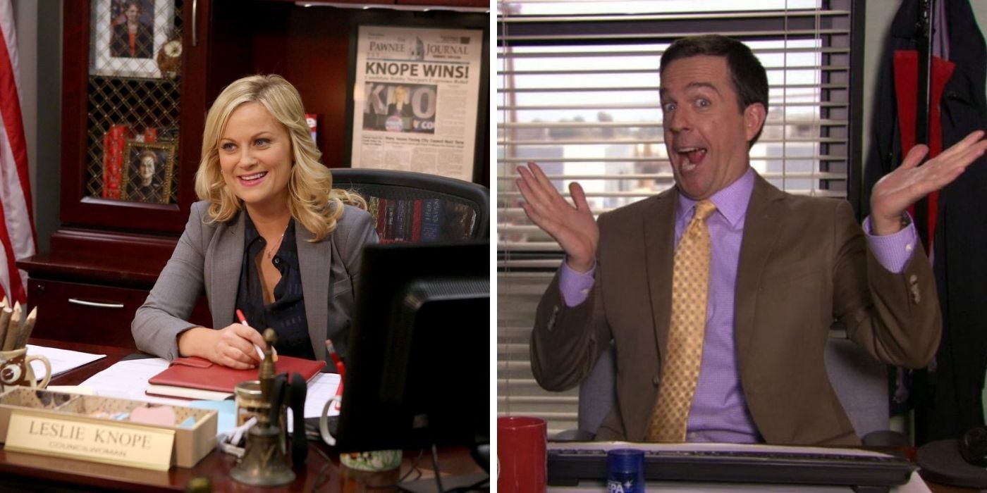 the office x parks and rec - leslie and andy