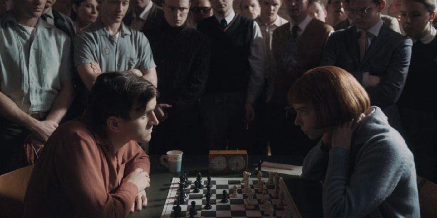 Anya Taylor-Joy and Harry Melling in The Queen&rsquo;s Gambit