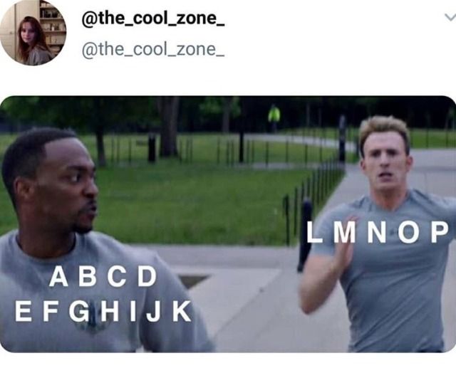 cap running past falcon alphabet