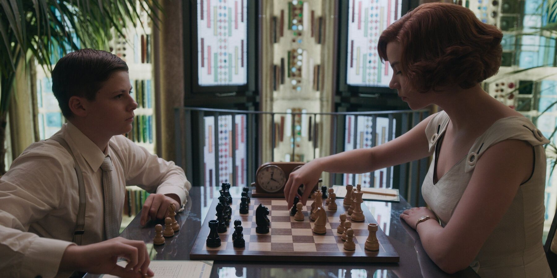 The Queen's Gambit Beth Playing Chess Russian Boy
