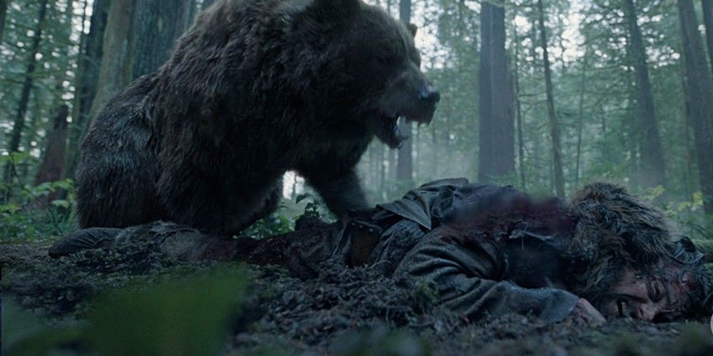 The bear appears in The Revenant 