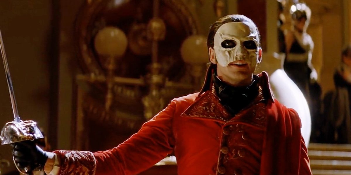 The Phantom of the Opera appearing at the ball