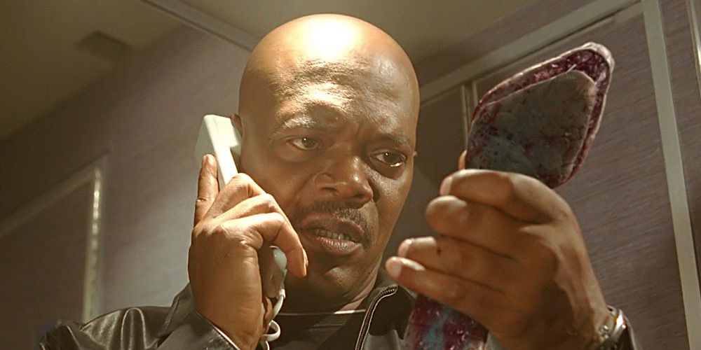 Samuel L Jackson in Snakes On A Plane