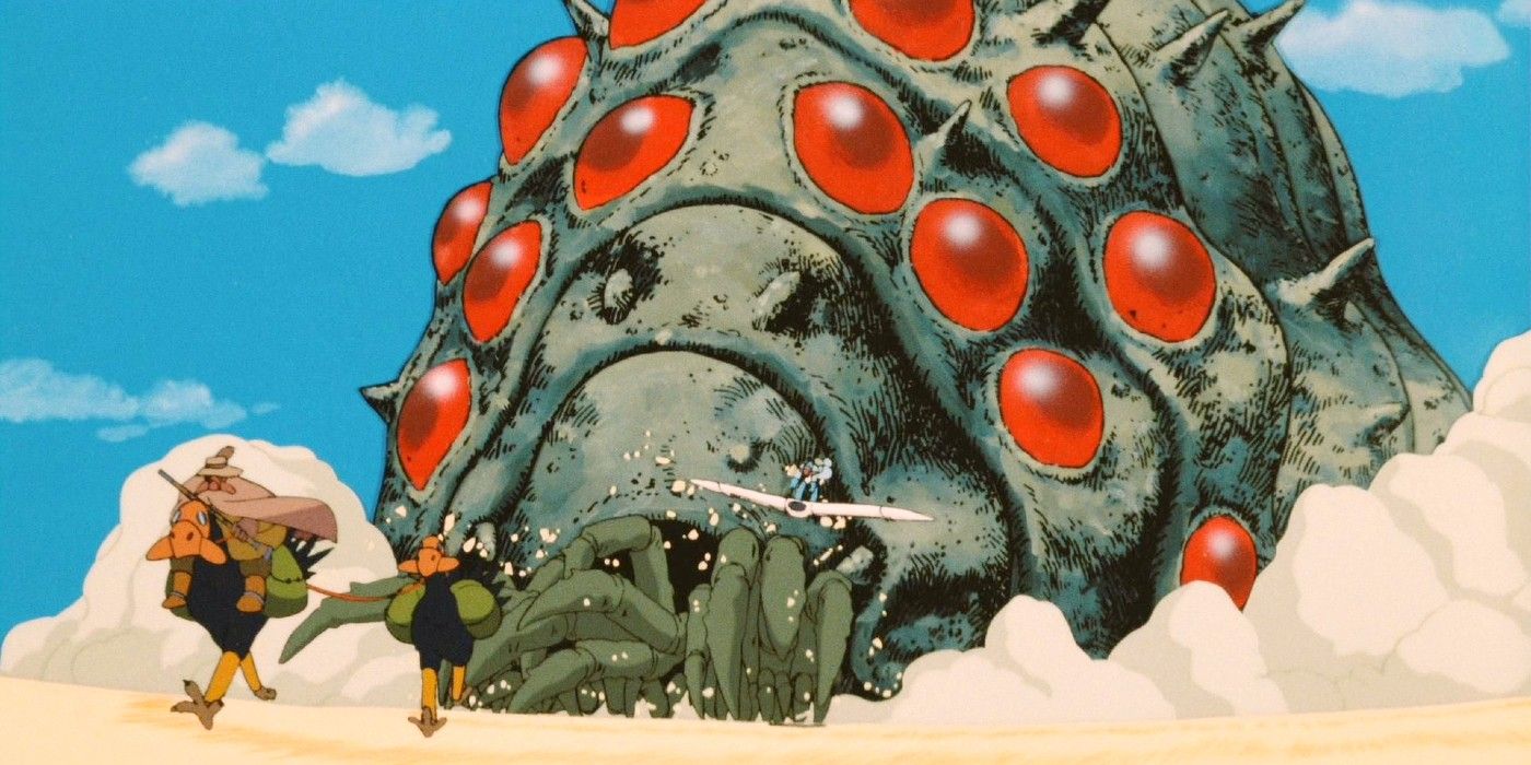 A scene in Nausicaa of The Valley of the Wind