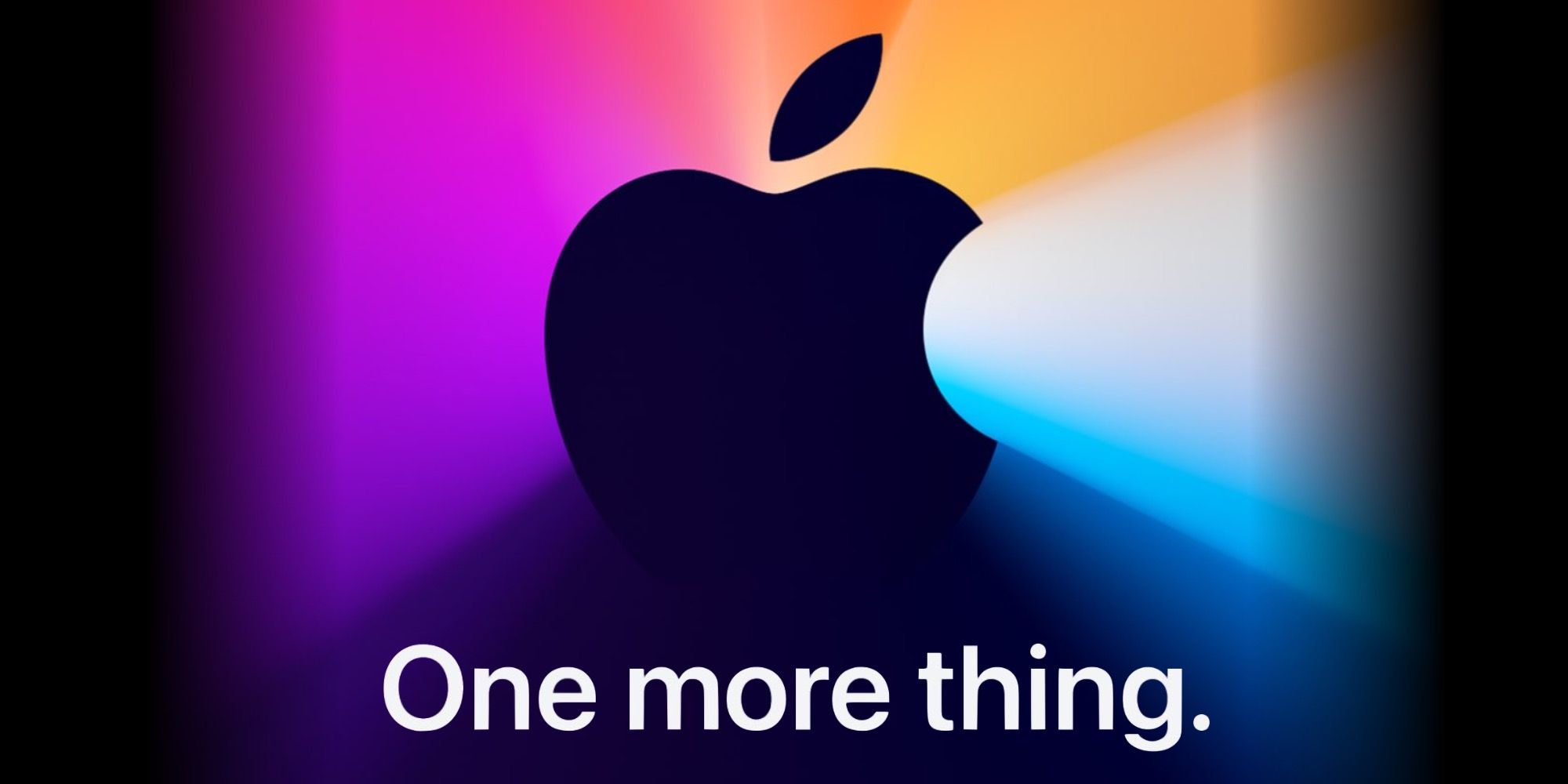 Apple One More Thing Event rainbow