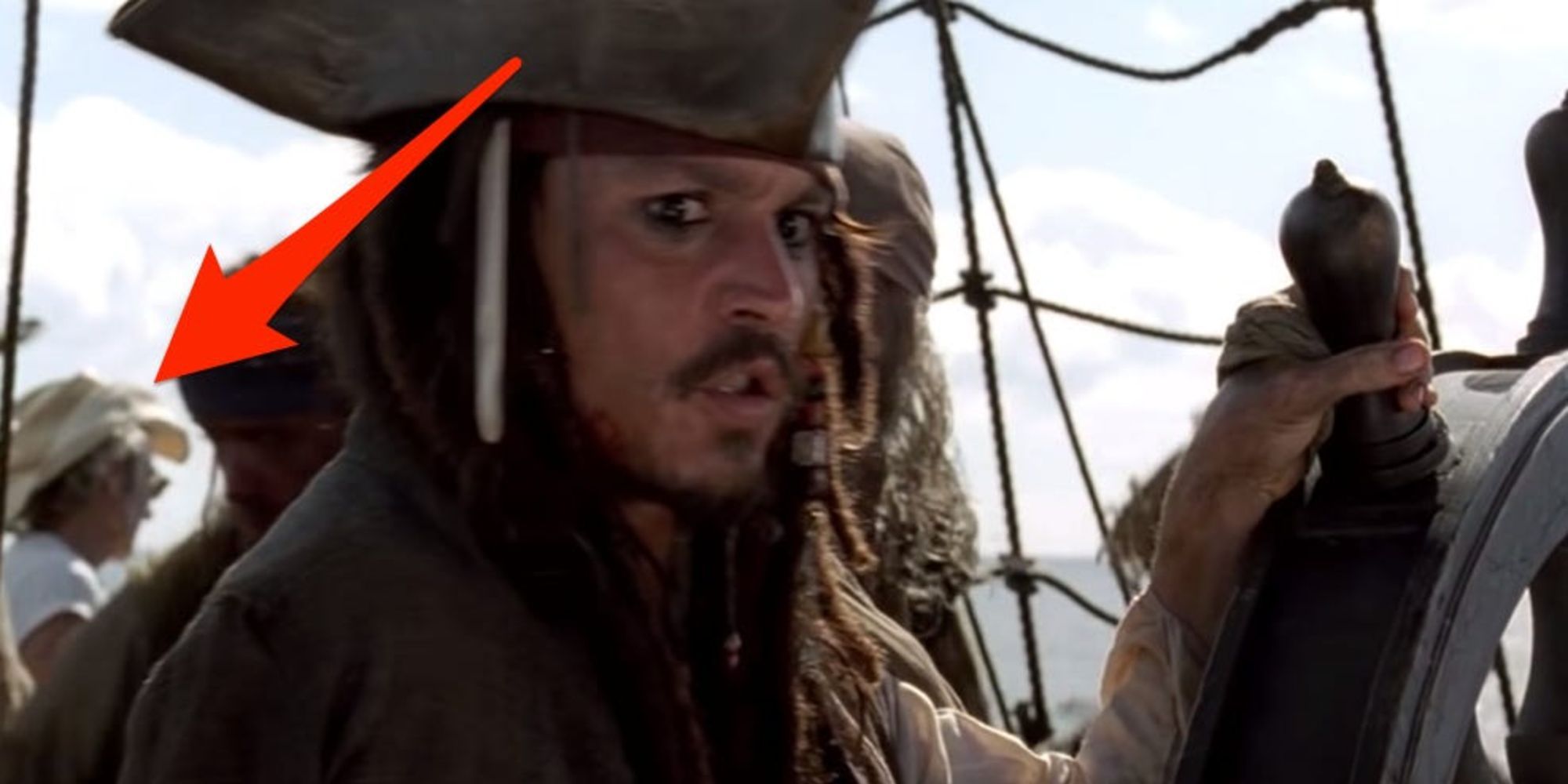 A Man Who Doesn't Belong In Jack's Boat in Pirates Of The Caribbean