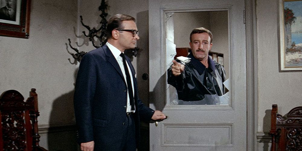 Inspector Clouseau Breaks A Window