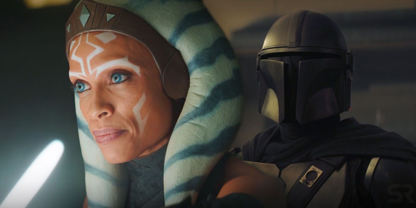 Ahsoka Tano and Din Djarin in The Mandalorian Season 2