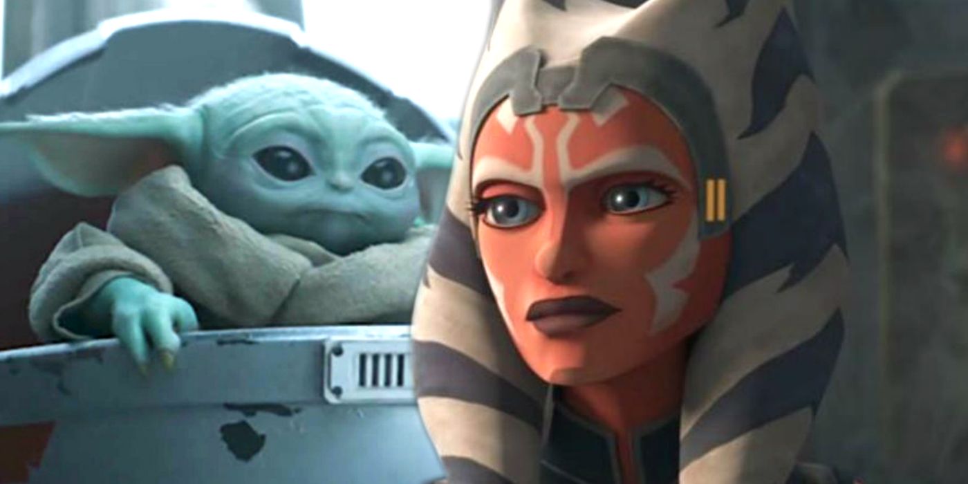 Ahsoka in Clone Wars and Baby Yoda in The Mandalorian