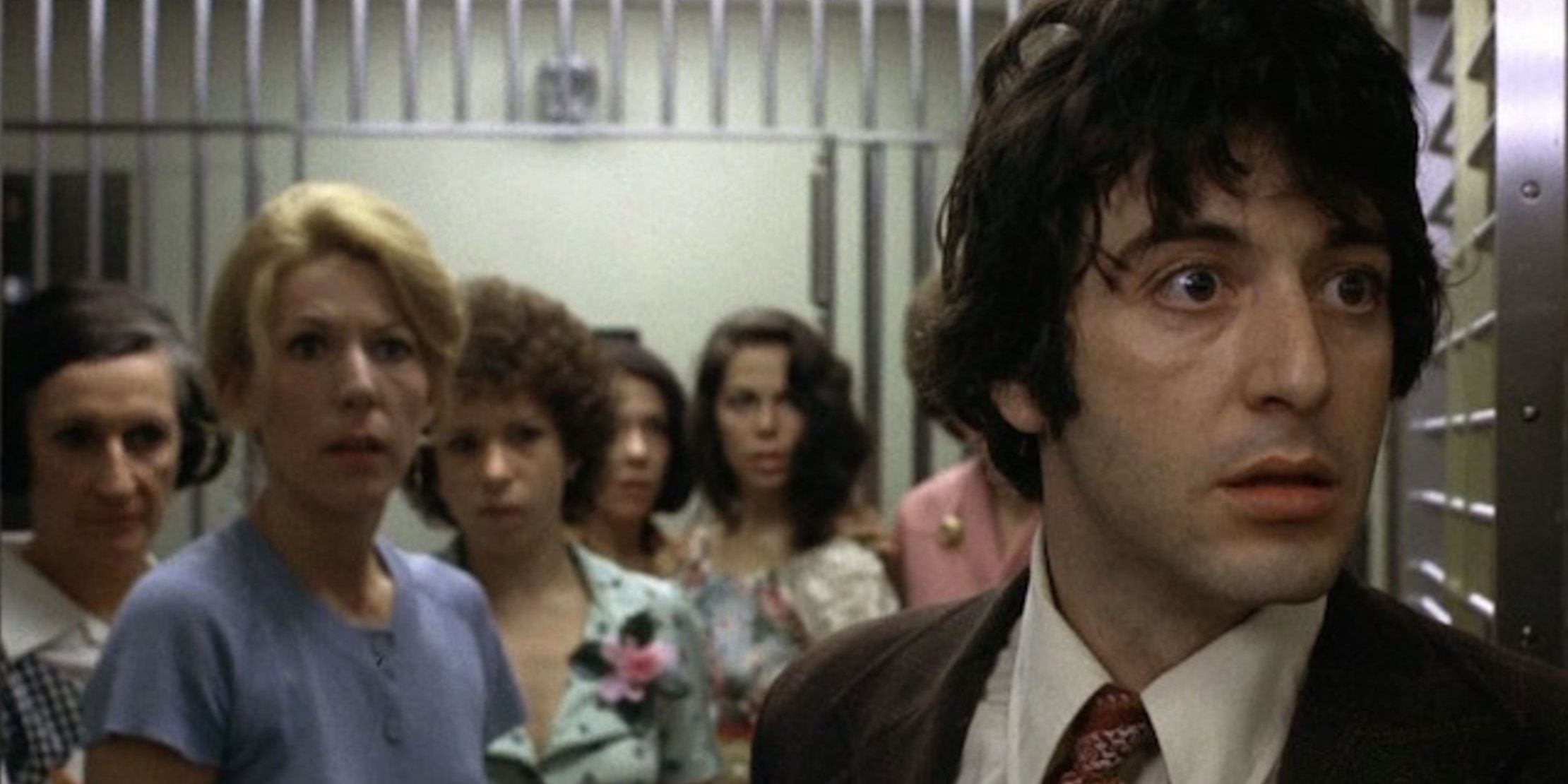 Al Pacino robbing a bank in Dog Day Afternoon