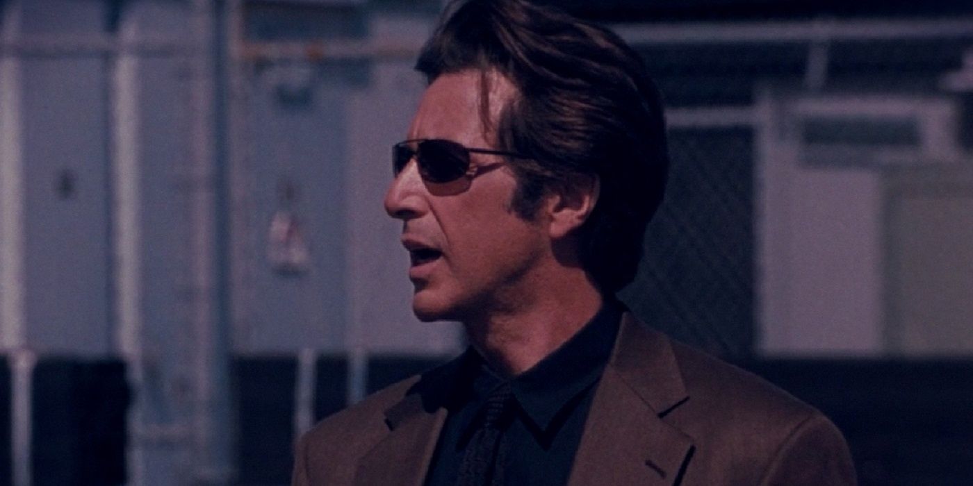 Al Pacino as Vincent Hanna with sunglasses outside in Heat