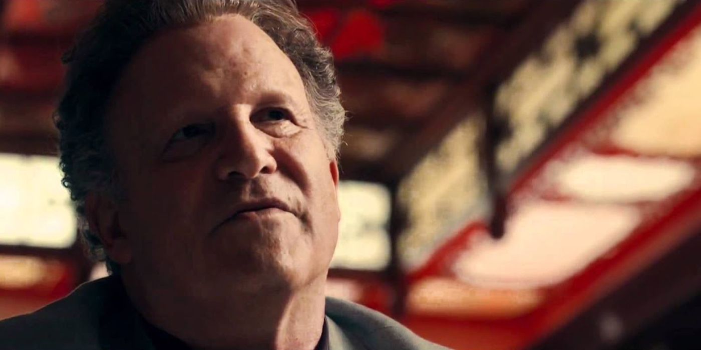 Albert Brooks with a sinister look in Drive