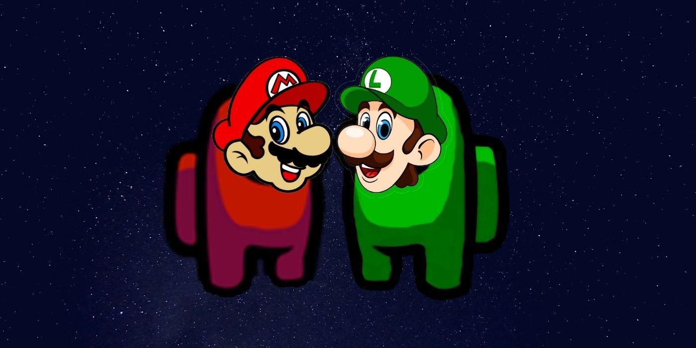 Among Us Mario Luigi