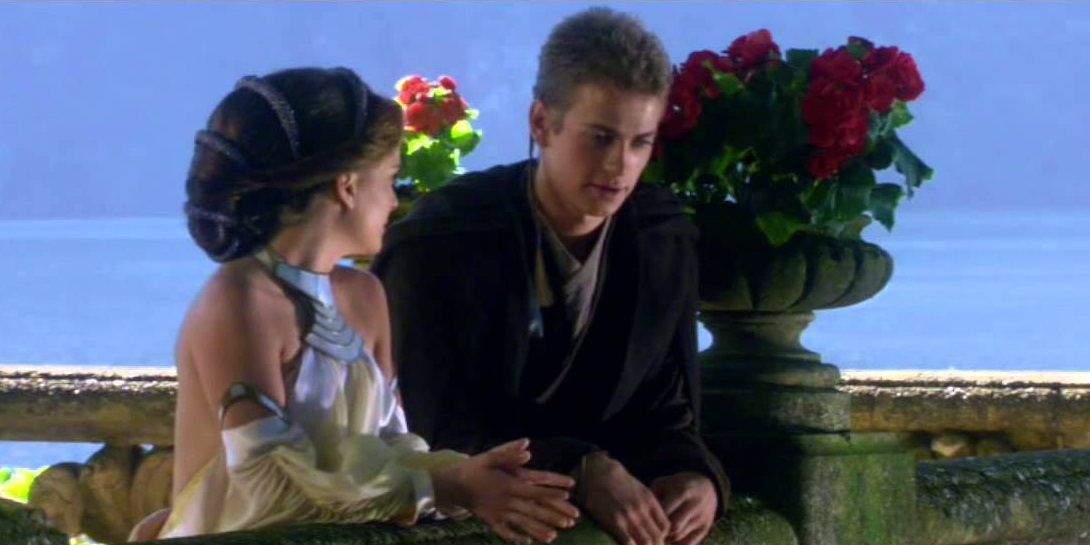 Anakin and Padme in Attack of the Clones