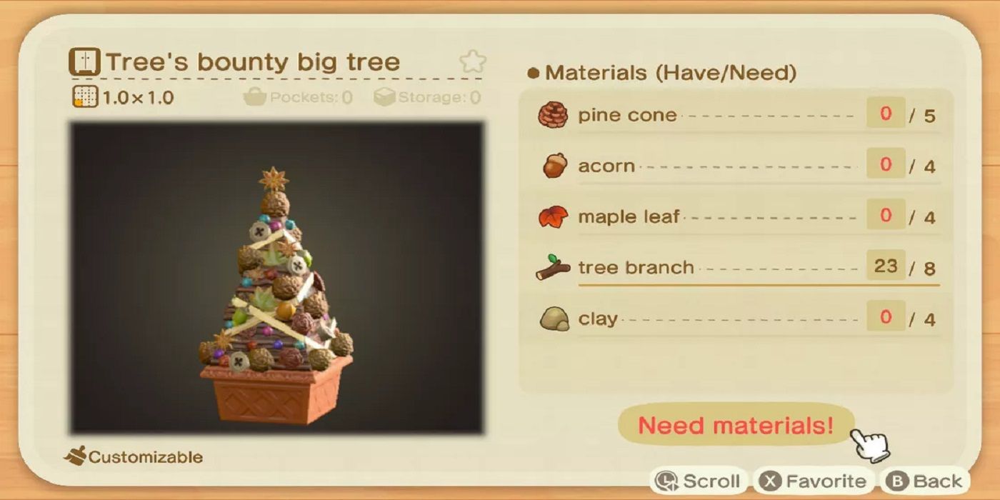 Animal Crossing Maple Leaf Event Tree bounty big tree