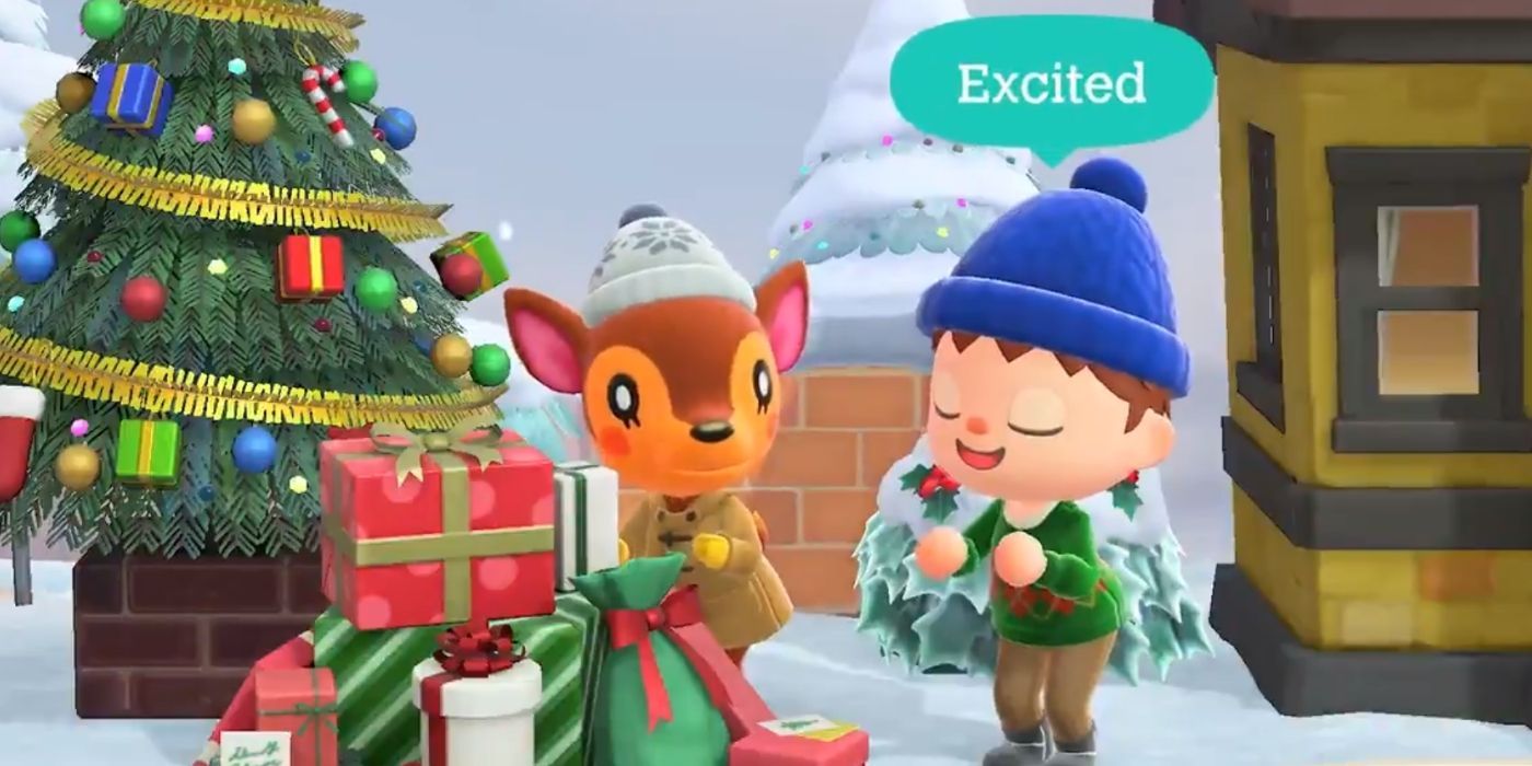 Animal Crossing Winter Update Festive