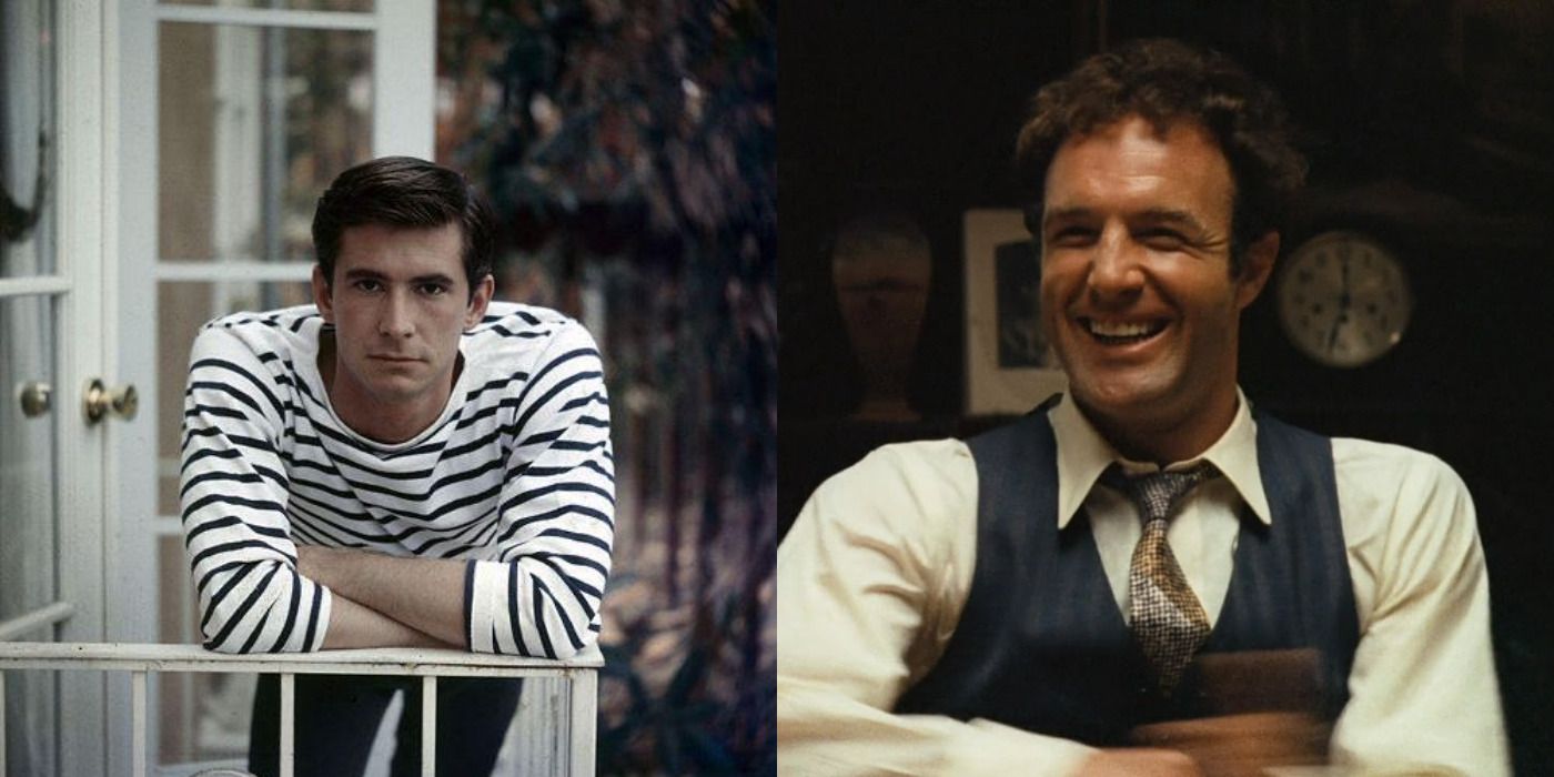 Anthony Perkins and Sonny Corleone in The Godfather side by side