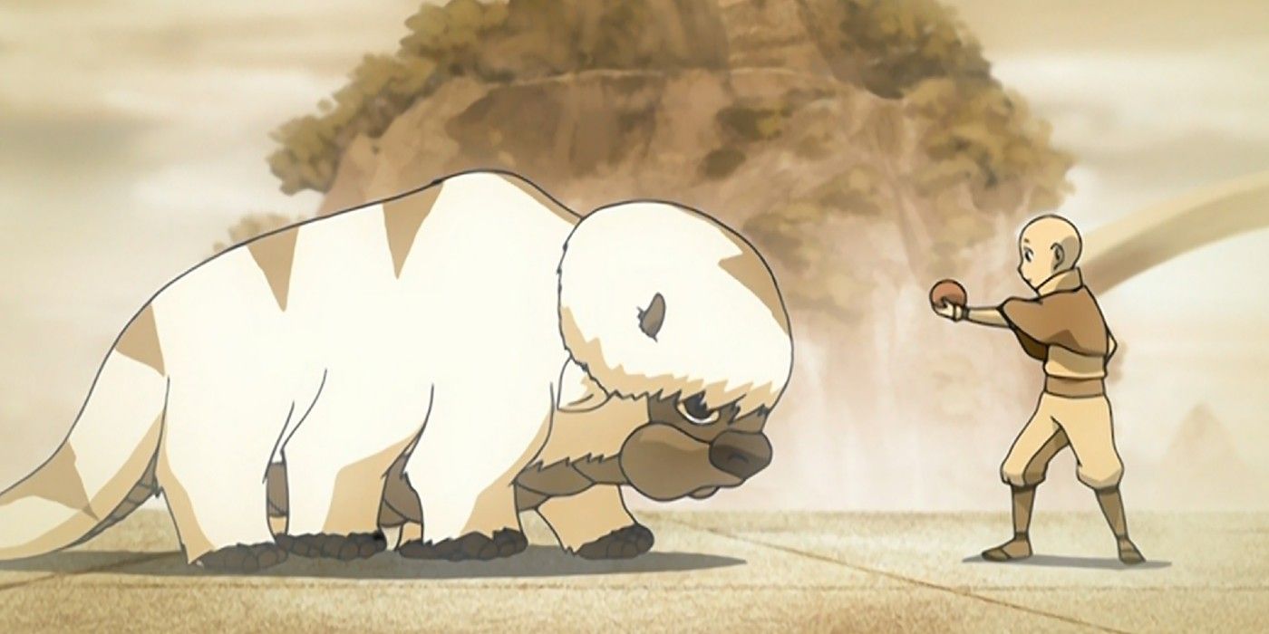 Appa and Aang in Avatar The Last Airbender