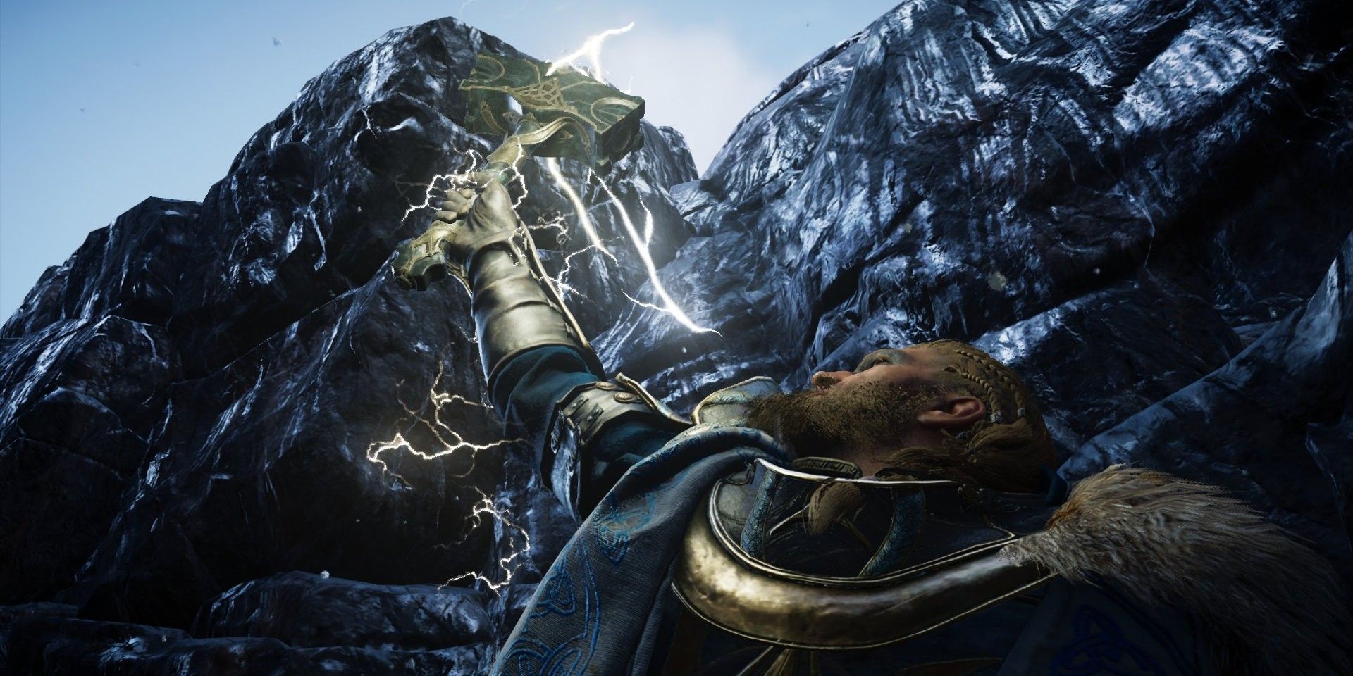 Mjolnir summons lightning in Assassin's Creed Valhalla