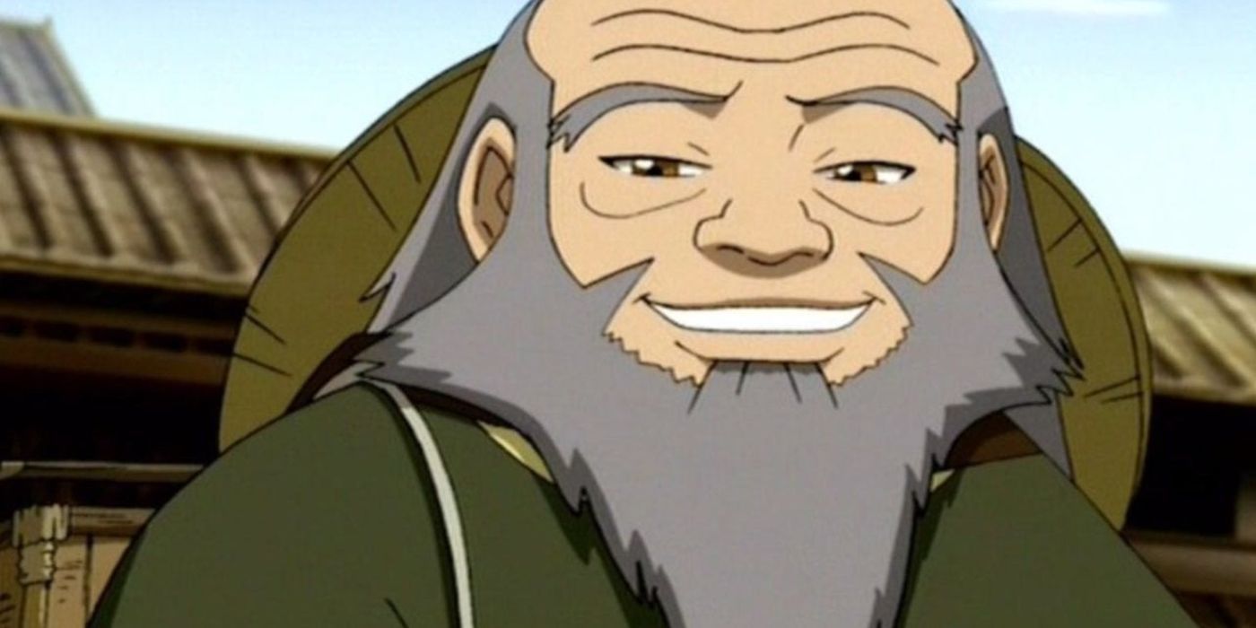 Iroh sorrindo em Avatar: The Last Airbender