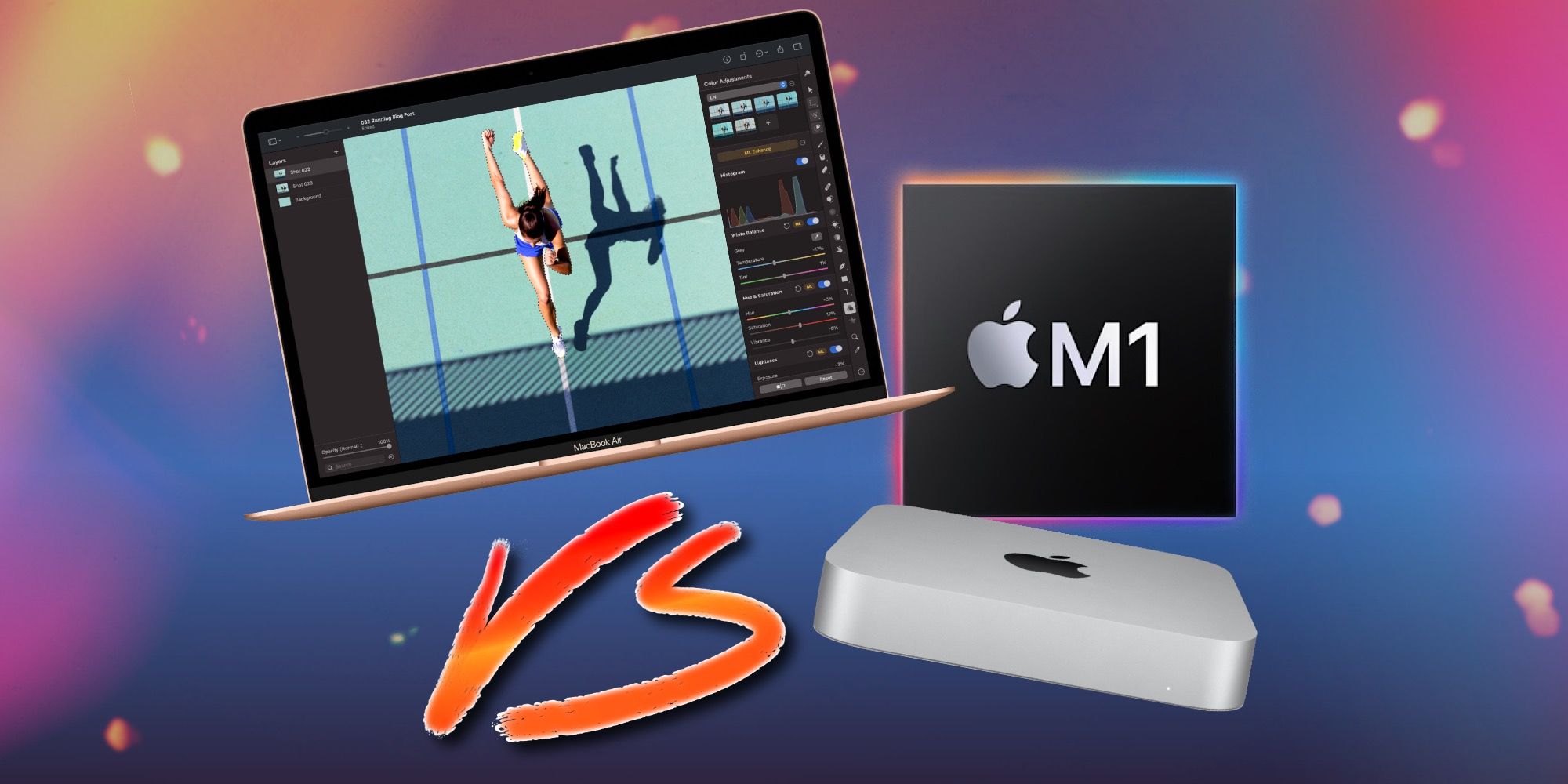 Apple M1 MacBook Air vs. M1 Mac mini