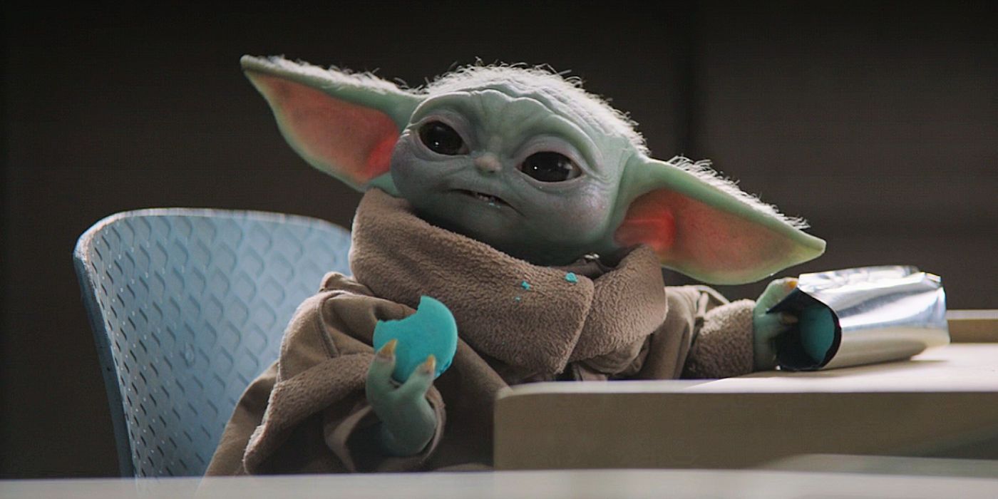 Baby Yoda Eating Macarons In The Mandalorian