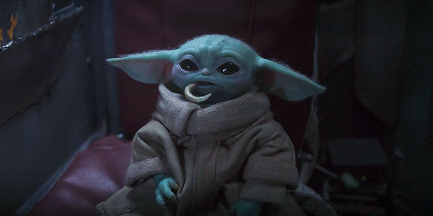 Baby Yoda Eating in The Mandalorian Season 2