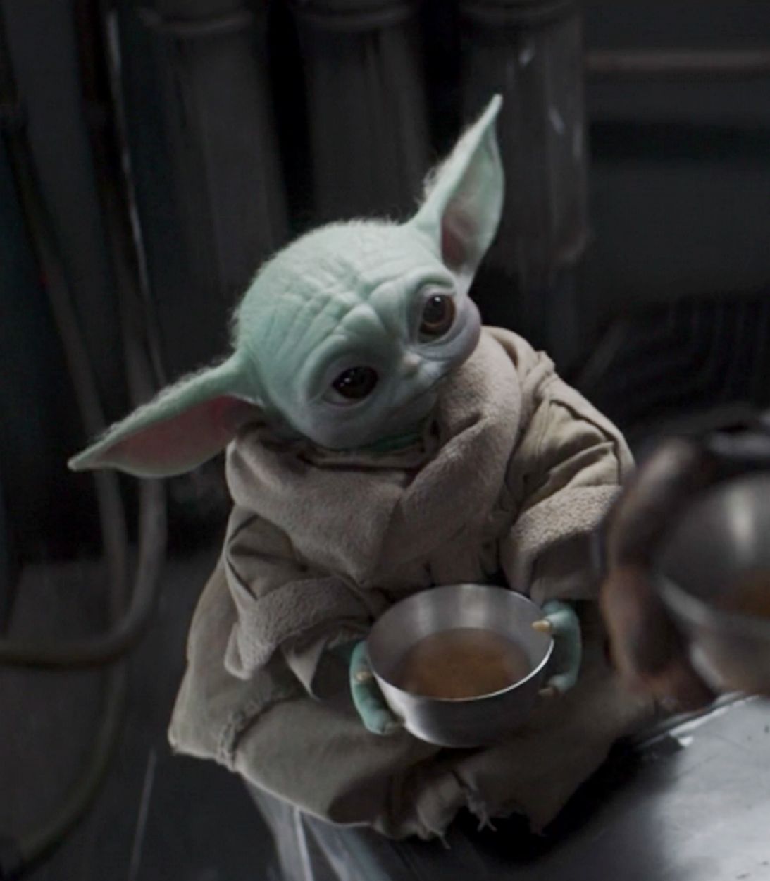 Baby Yoda in The Mandalorian Vertical