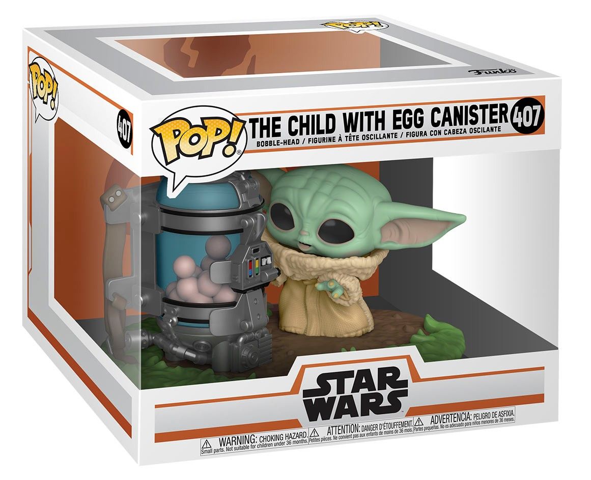 Baby Yoda with egg canister Funko Pop