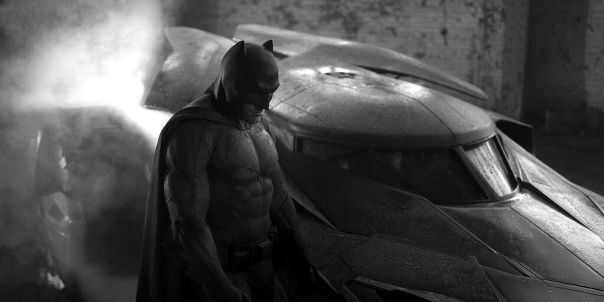 The early reveal of Ben Affleck's Batman and Batmobile