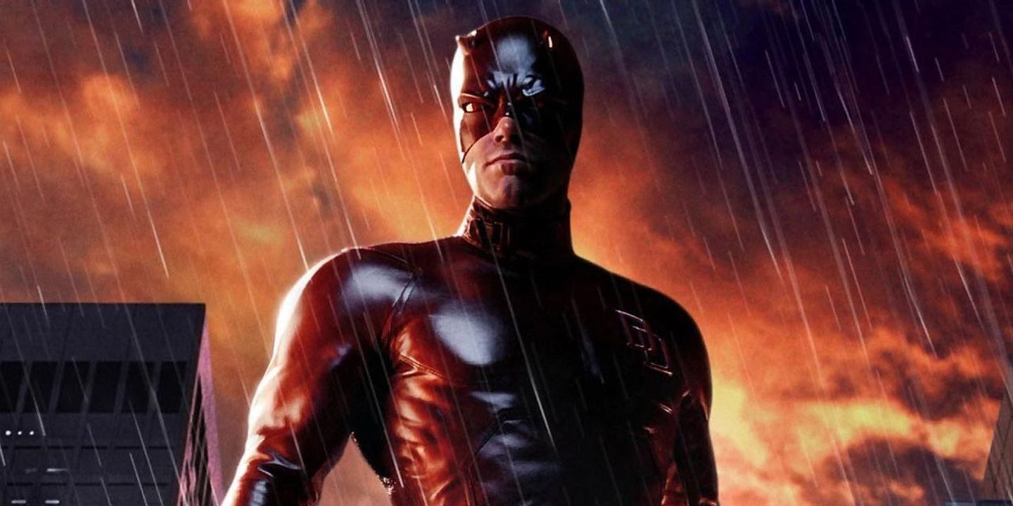 Ben Affleck as Daredevil in a promo photo.
