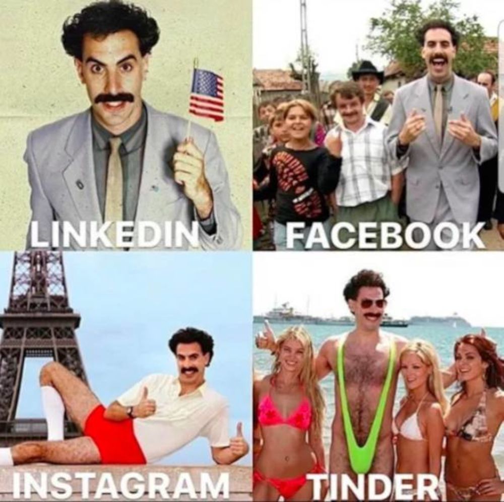 Borat Across Social Media Meme