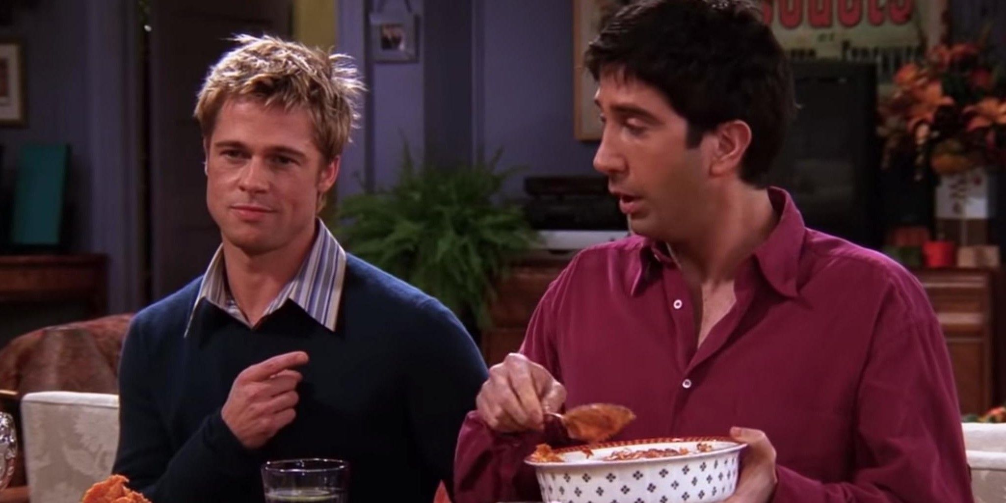 Will and Ross talk during thanksgiving in Friends.