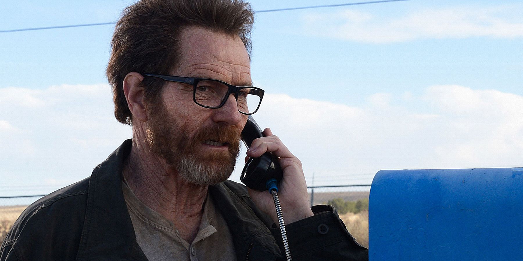 Walt on the payphone in the Breaking Bad finale 